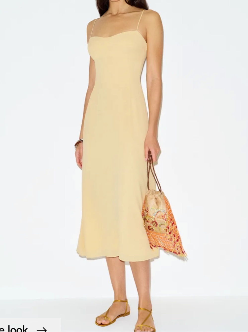 Reformation Parmesan Yellow Milica Dress 2 - Picture 8 of 9